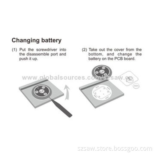 2-button super slim wireless calling button